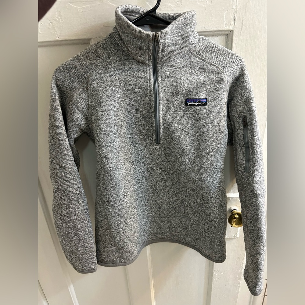 Patagonia gray zip up jacket